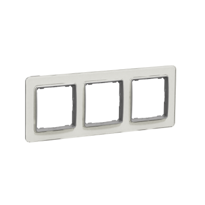 Sedna Design & Elements Ramka potrójna szkło białe efekt szkła SDD360803 SCHNEIDER (SDD360803)